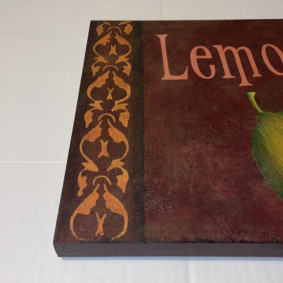 Southern Living At Home 12” X 12” Lemon Botanical Woodblock Art Print Wall Decor - Picture 3 of 15